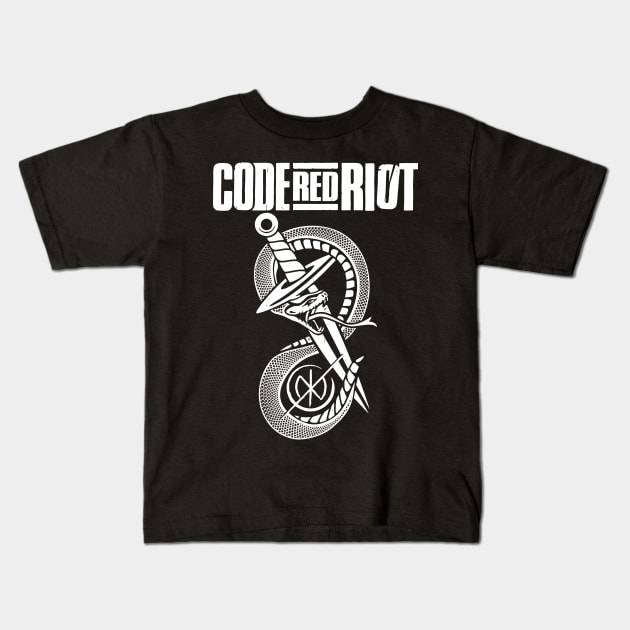 Snake Knife Riot Kids T-Shirt by CodeRedRiot